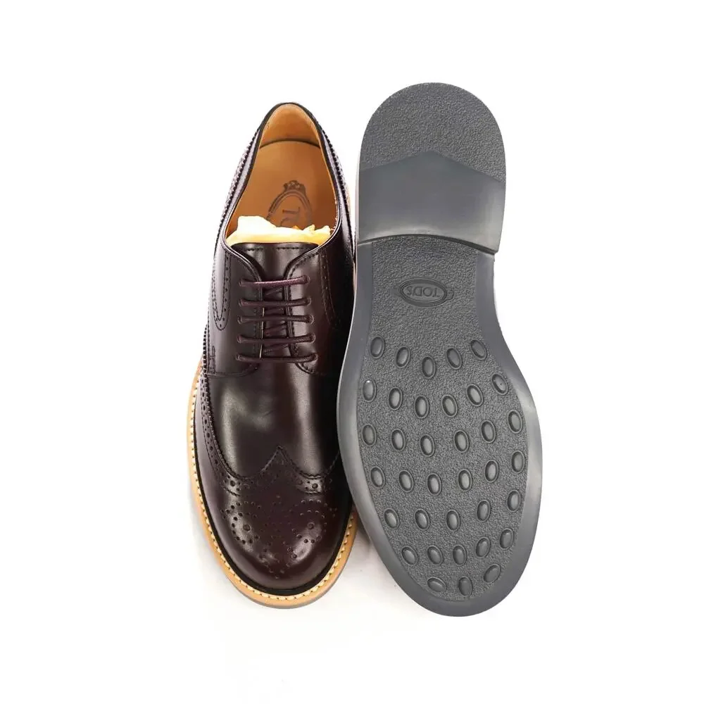 $750 TOD'S - Brown Leather Derby - US 8 (7UK)